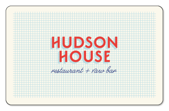 hudson house logo on a background og graphing paper